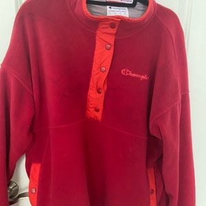 Red and orange champion fleece